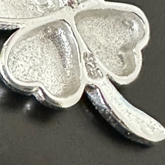 Sterling Silver Four Leaf Clover Necklace - Picture 8 of 12